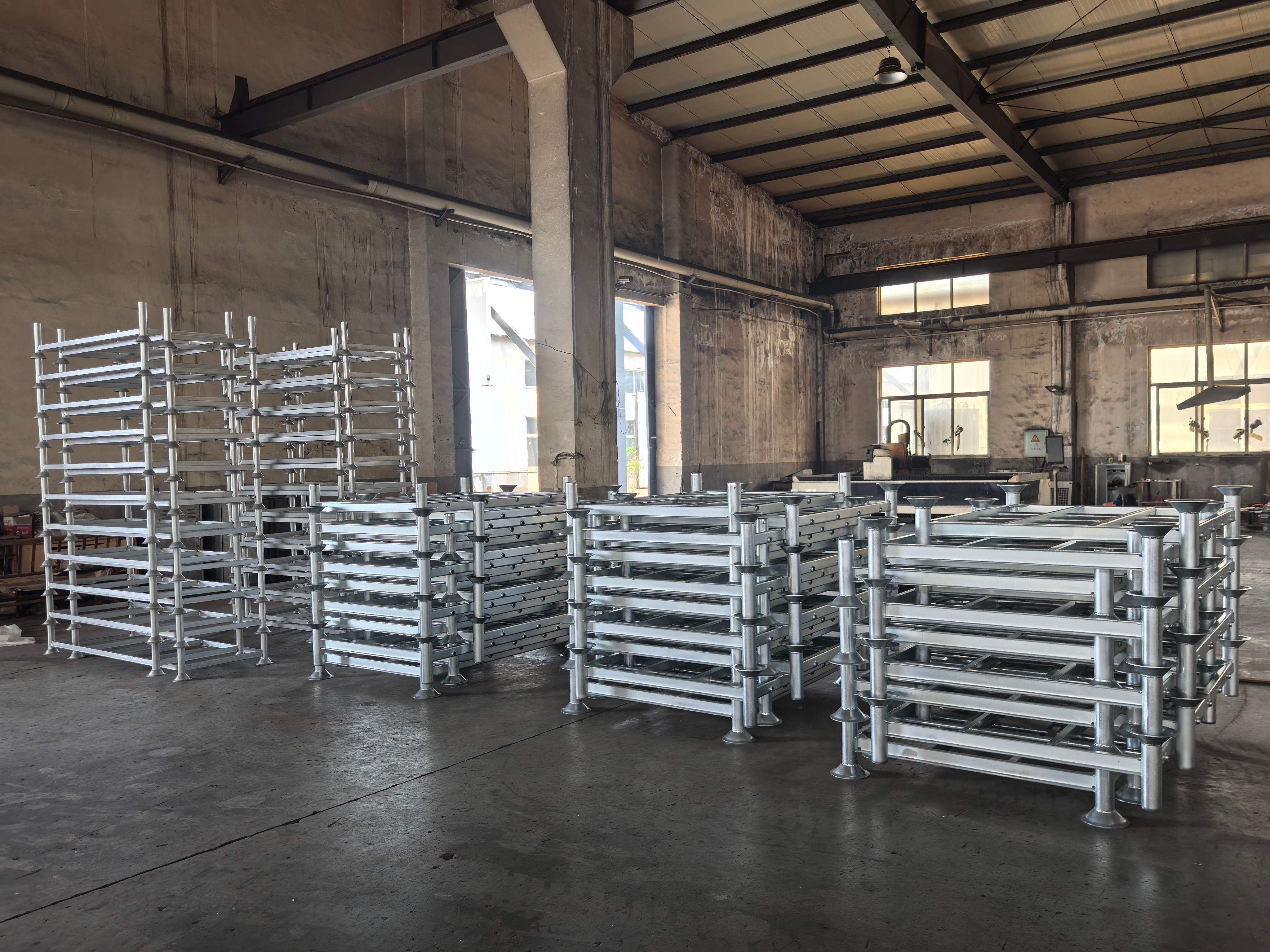 Heavy Duty Q235 Steel Post Pallet Stackable High Capacity Warehouse Storage Racks Shelves For Cargo Handling Logistics Storage