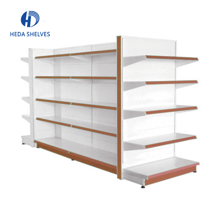 Powder Coating Customized Layer Supermarket Shelving Gondola, Shelf Supermarket
