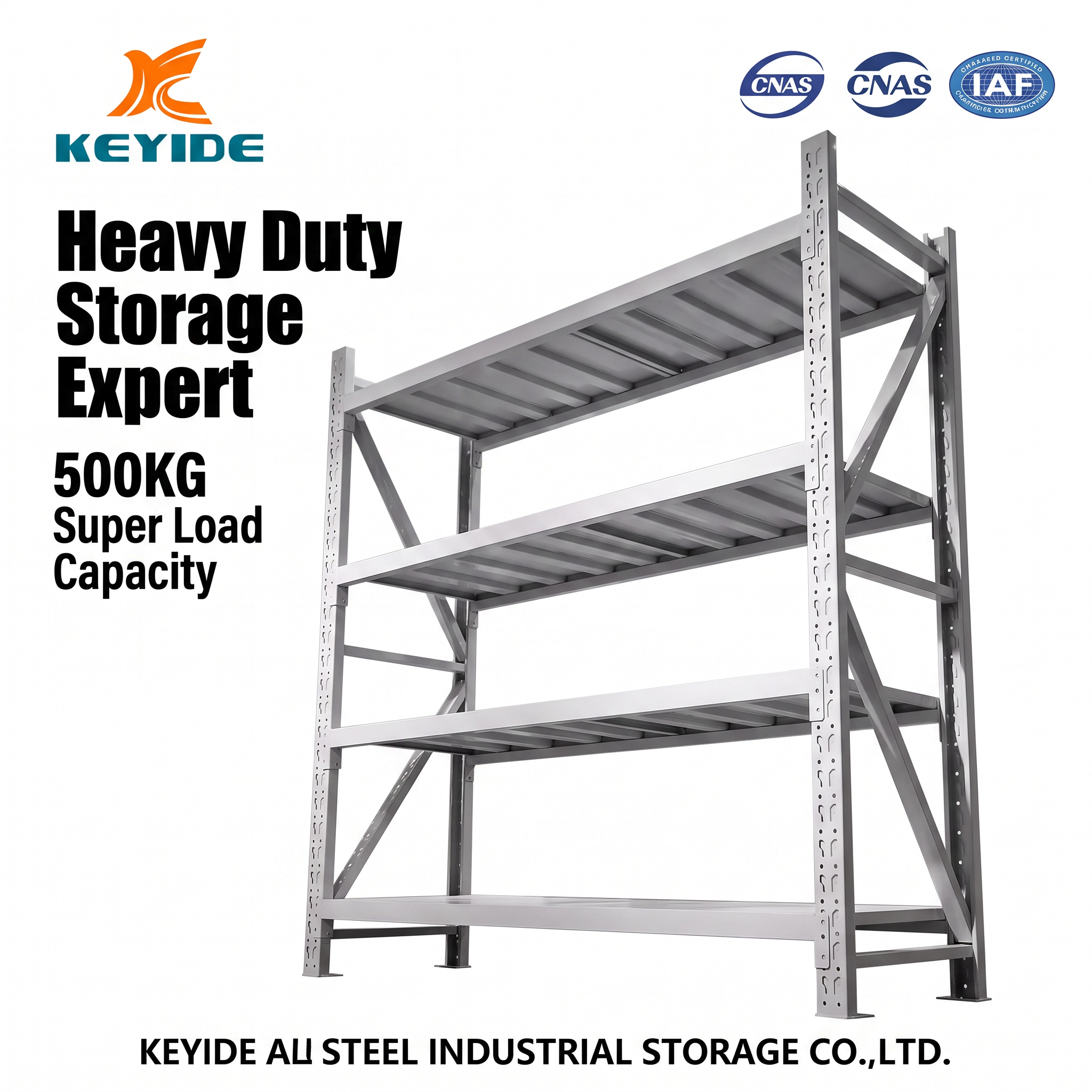 Medium Heavy Duty Adjustable Steel Storage Rack Boltless Metal Shelving for Saudi Warehouse Garage