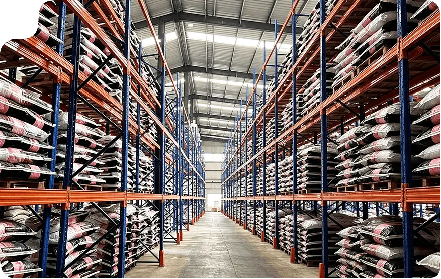 Heavy-duty racking and cantilever racking for building materials in the Middle East