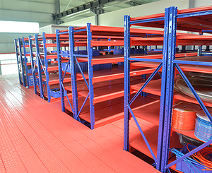 Heavy Beam Style Drive-Through Iron Metal Mezzanine Racks