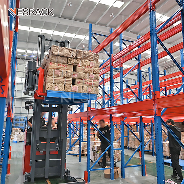 High Bay Selective Pallet Rack for Warehouses 5-Layer Steel Corrosion Protected Storage Guide Rail All Palletized Goods Very