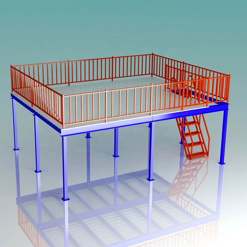Mezzanine Floor Industrial Steel Optimizes Warehouse Space Rack Supported Mezzanine for Logistics Centers Multi Tier Platform