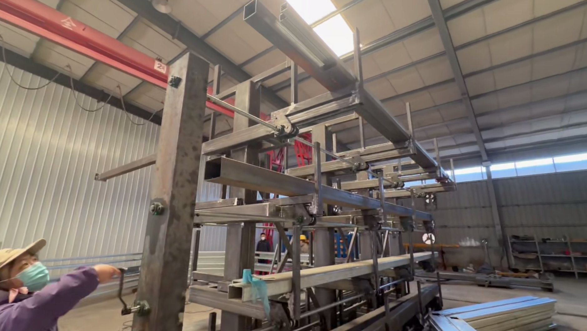 High Load Capacity 8-Layer Anti-Rust Powder Coated Steel Rack Heavy Duty Warehouse Storage System for Industrial Pallet Use