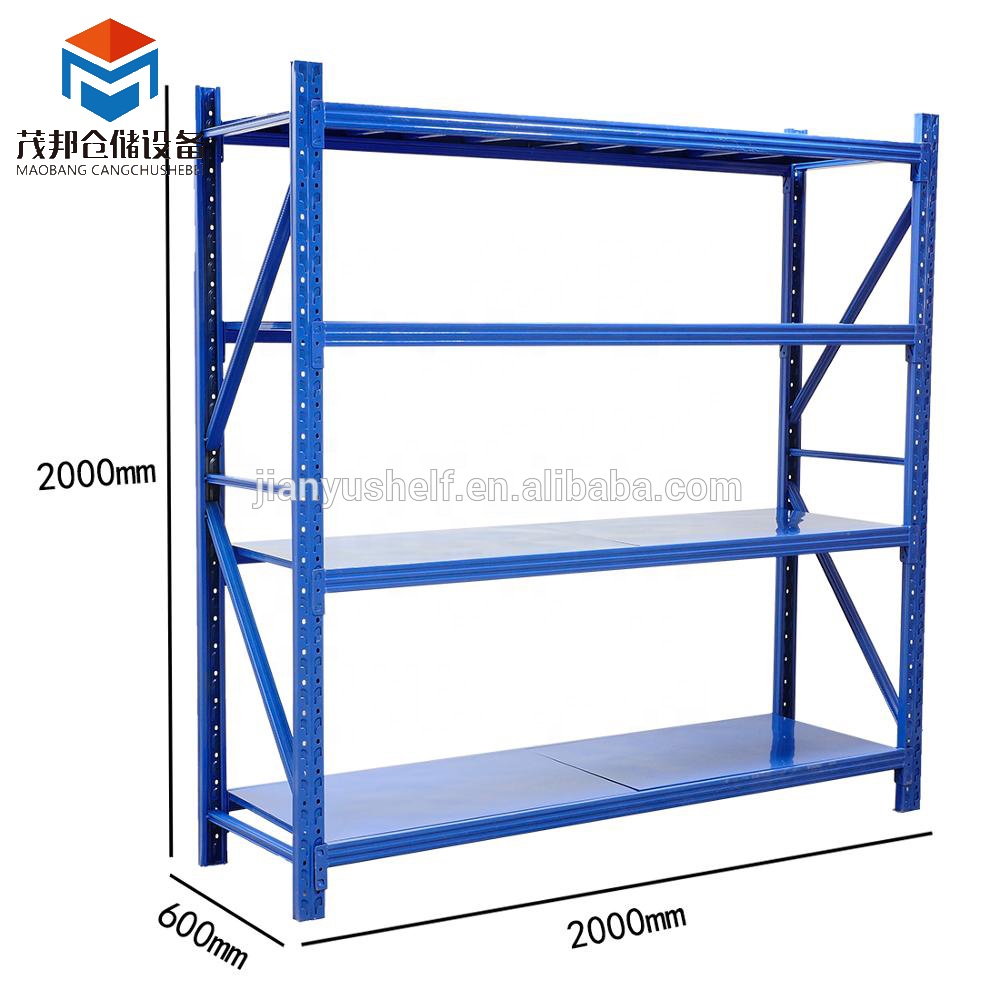 Light Duty Wide Span Shelving Multi Tiers Warehouse Storage Metal Storage Rack System