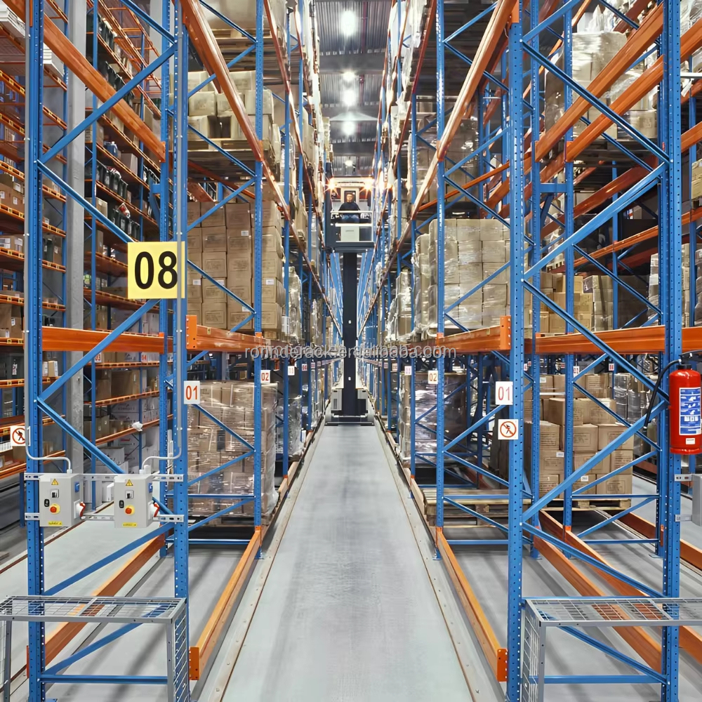 Custom Euro Very Narrow Aisle Racking System VNA Galvanized Narrow Pallet Racking for Warehouse Solution