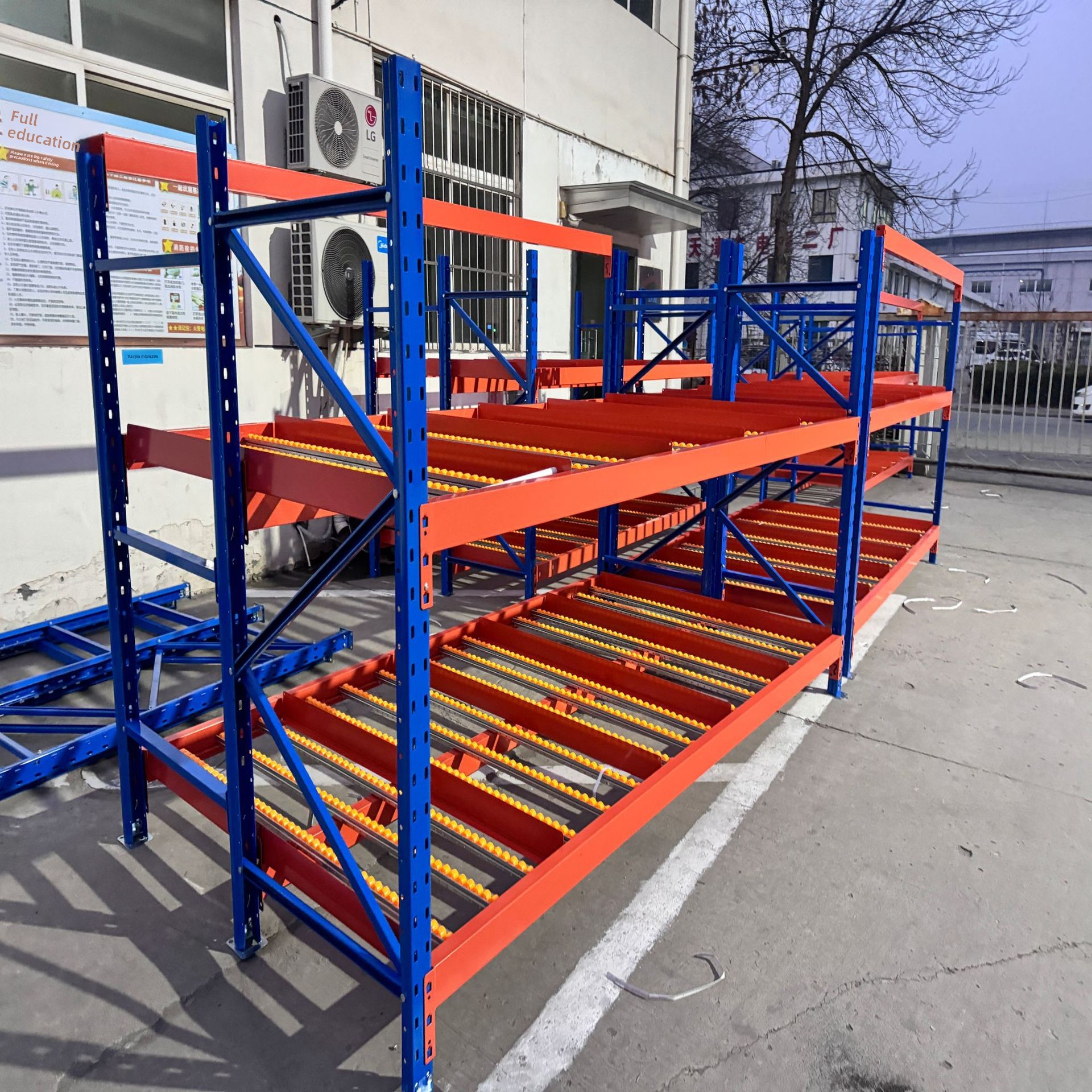 Gravity Carton Level Tilt Flow Rack FIFO Warehouse Roller with Cold-rolled Steel for Order Picking Assembly Line Storage