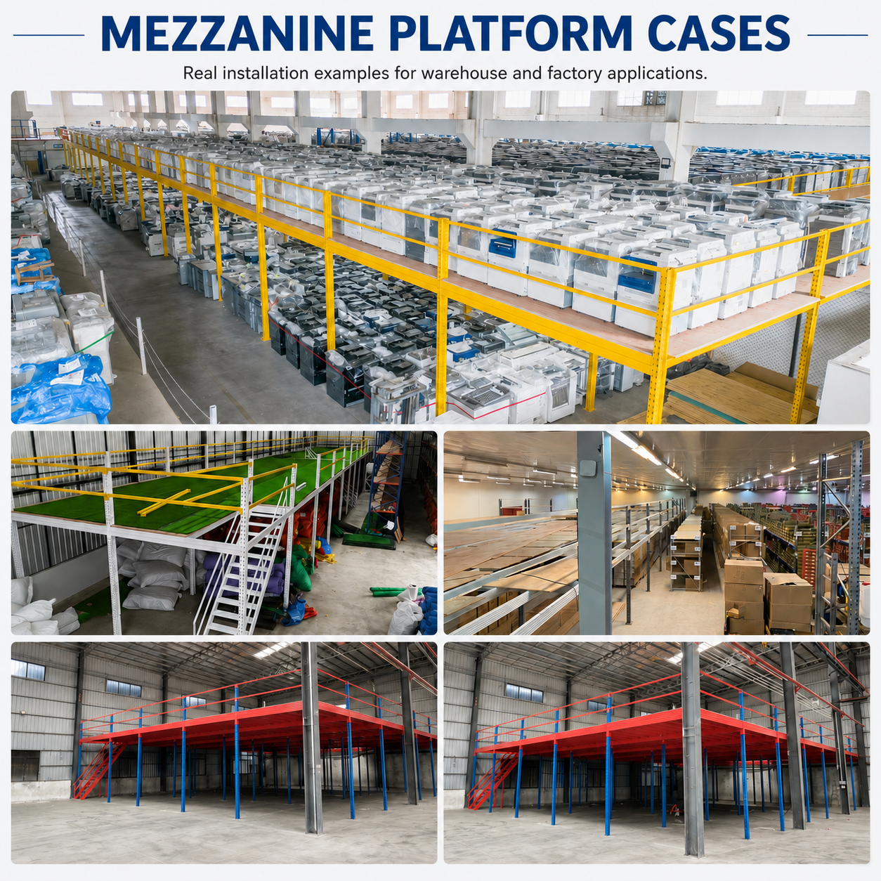 CE Certified Heavy Duty Mezzanine Loft Rack Multi Level Steel Structure Storage Platform