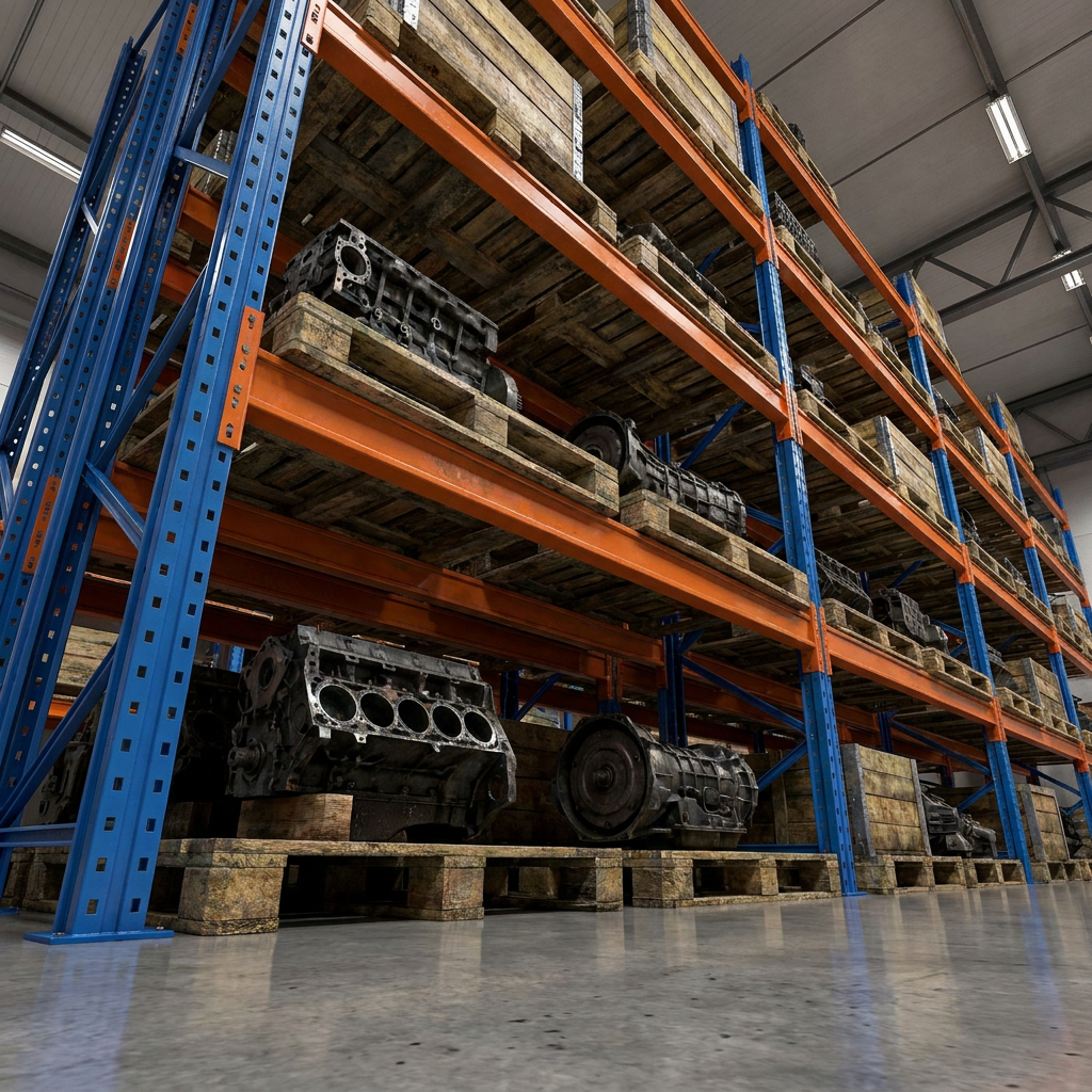 Industrial Warehouse Storage Pallet Racking With Heavy Duty Steel Uprights And Beams