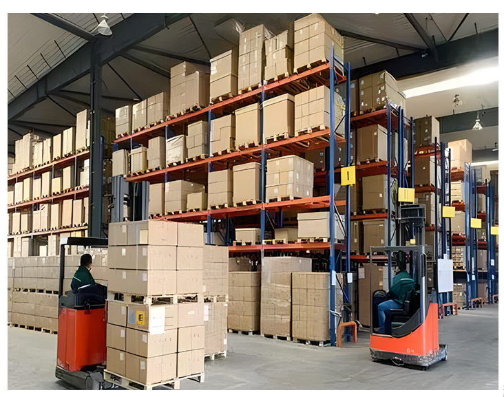 Double Euro Selective Pallet Rack Extra Wide Depth 3.2m Heavy Duty Storage System for 2 Pallets