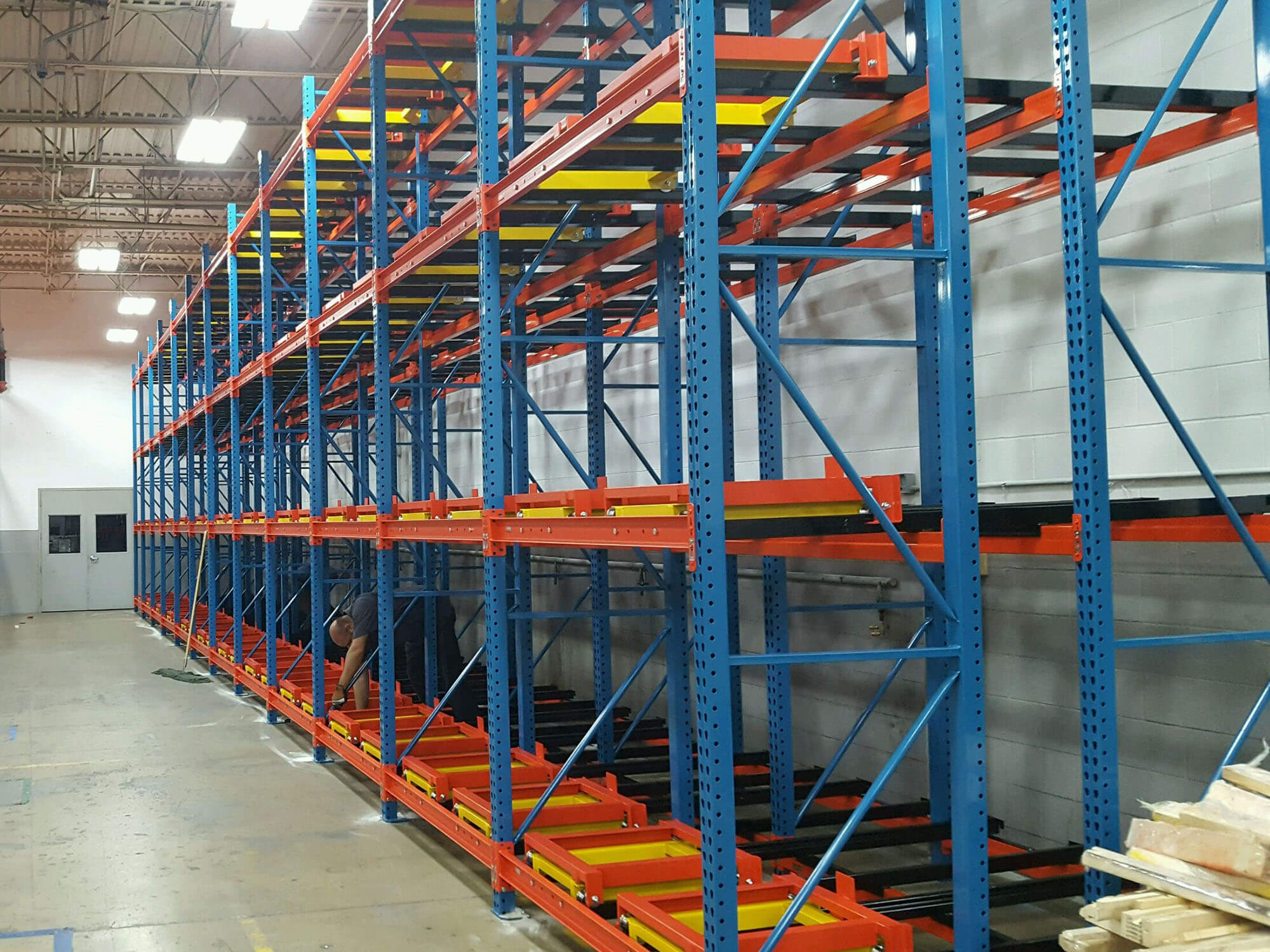 Mracking Push Back Racking System for Sale Customizable Push Back Pallet Rack Supplier