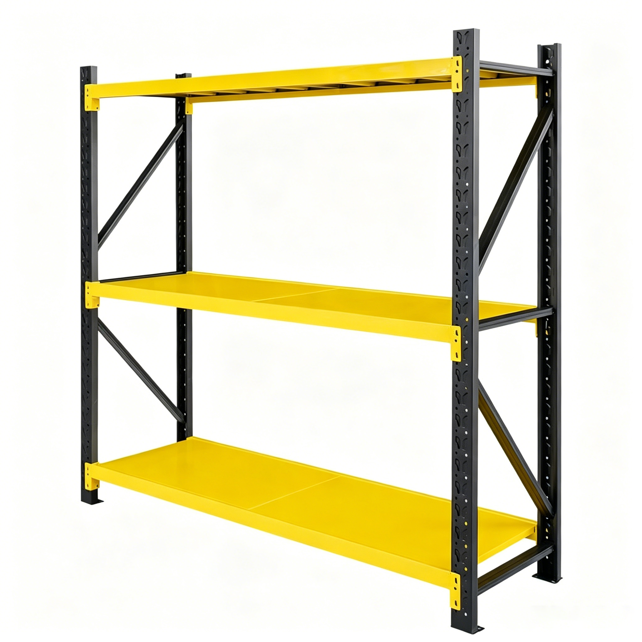 High Quality Boltless Adjustable Steel Racks 500kg/Layer Industrial Storage Corrosion Protection Warehouse Stack Shelving System