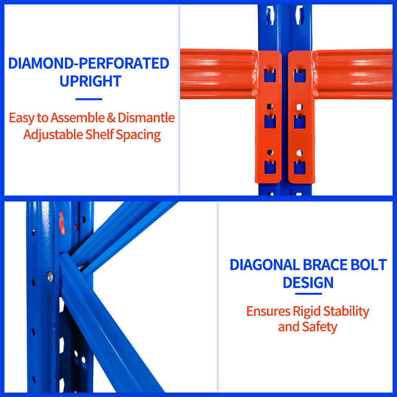 Heavy Duty Cold Rolled Steel Multi-Layer Pallet Racking High Bay Warehouse Storage System Epoxy Powder Coated Construction