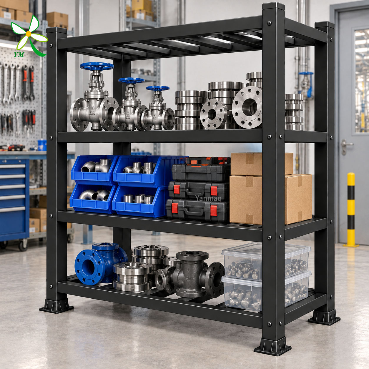 Global Export Corrosion Protection Lightweight Stackable Production Area 1200mm Storage Shelving FRP Storage Rack Warehouse Rack