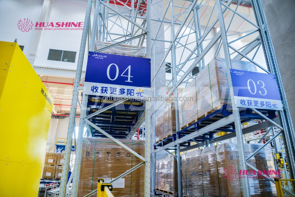 HUASHINE INTELLIGENT Warehouse Automatic Storage Racking ASRS System Chemical Nylon, Carbon Black Industry