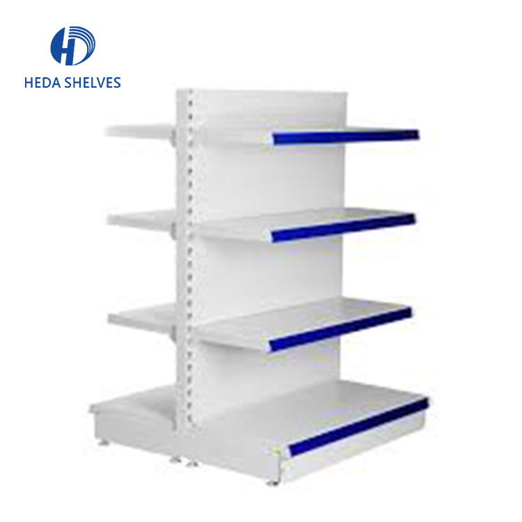 Powder Coating Customized Layer Supermarket Shelving Gondola, Shelf Supermarket