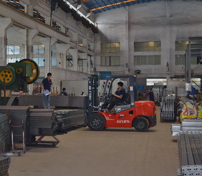 HEDA Shelves racking factory and production line in Guangzhou