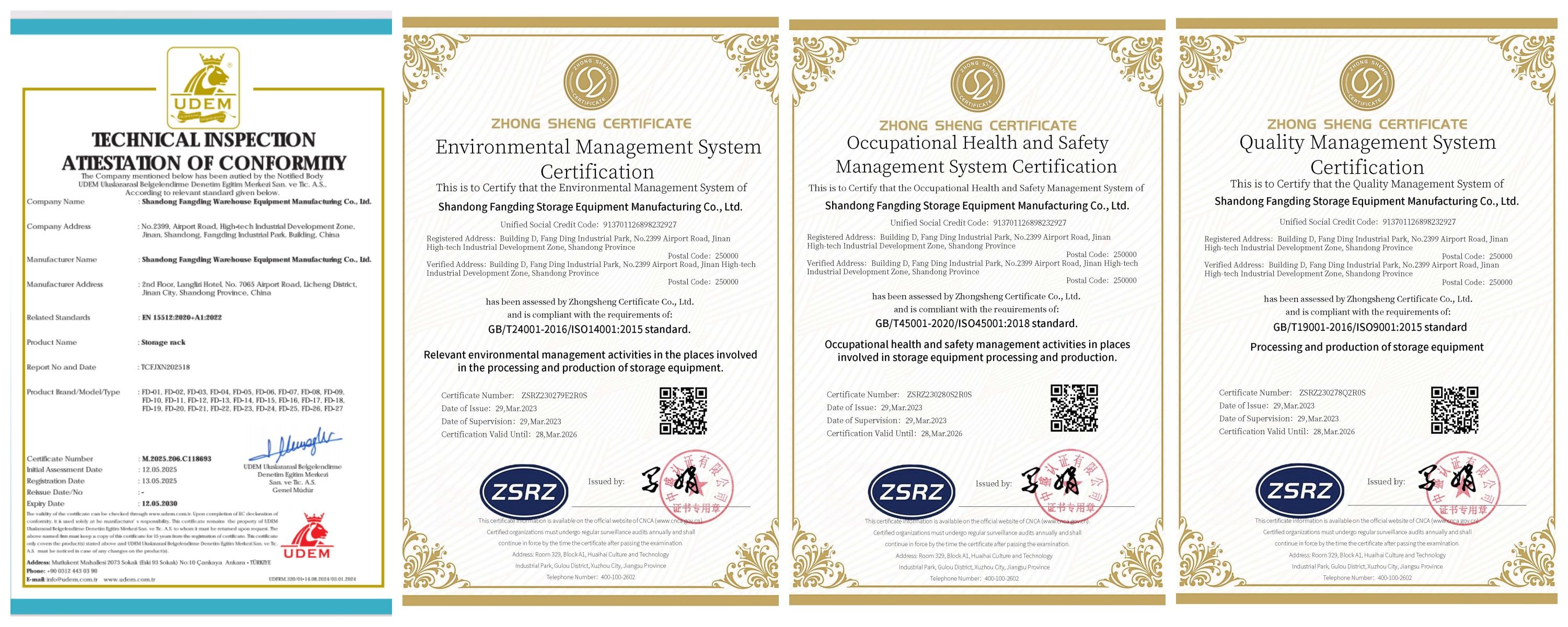 Factory Certifications and Standards