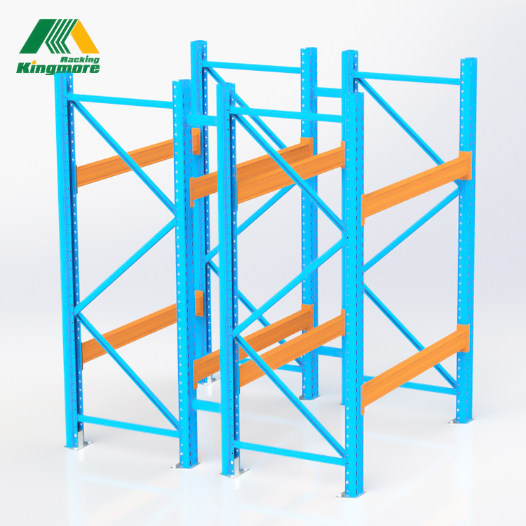 Kingmore Heavy Duty Steel Selective Pallet Rack System for Warehouse Storage