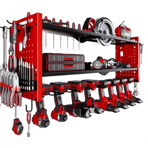 Wall-mounted Wrought-iron Heavy-duty Power Tool Rack