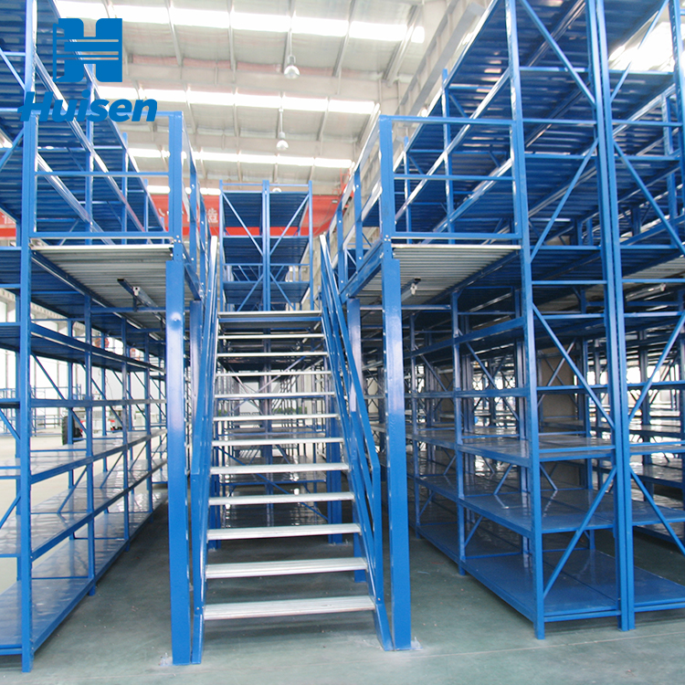 Customized Mezzanine Floor Racking Heavy-Duty Warehouse Storage Racks Shelving Units Supported Steel Platform Attic Rack