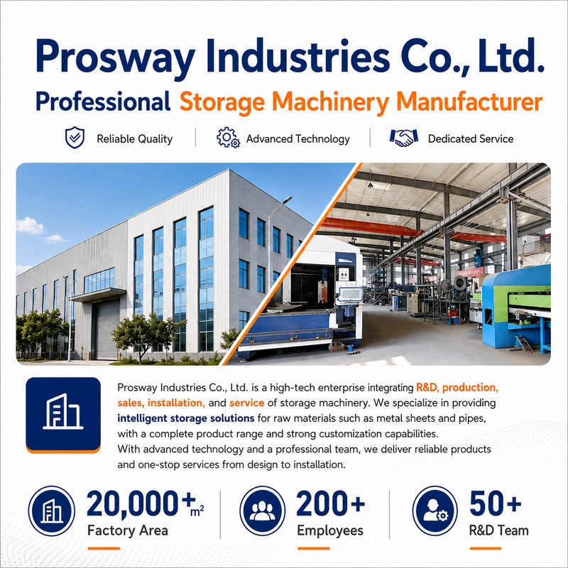Automated Storage and Retrieval System Intelligent Vertical Sheet Metal Warehouse Storage Shelving