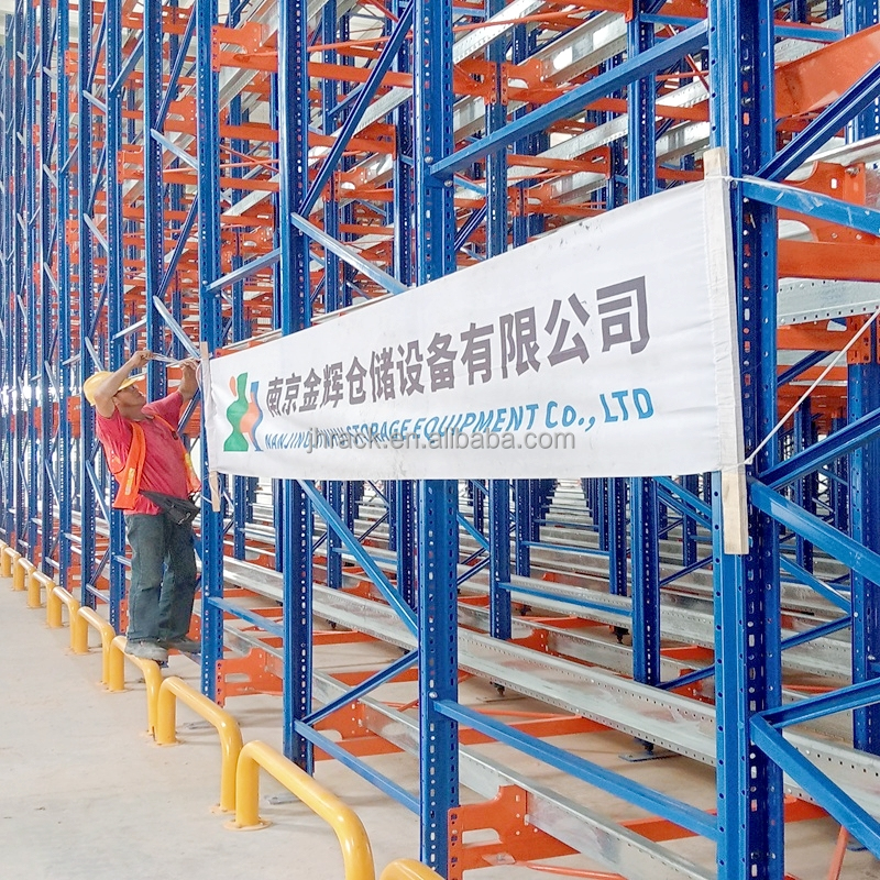 Four Way Shuttle Racking System Radio Pallet Shuttle Rack Automated Warehouse Storage Steel Corrosion Cold Storage Racks