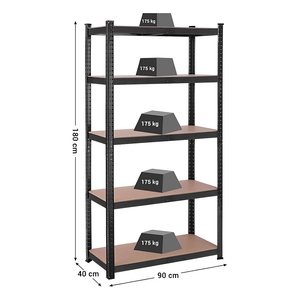 5-Layer Boltless Metal Warehouse Storage Shelving Rack