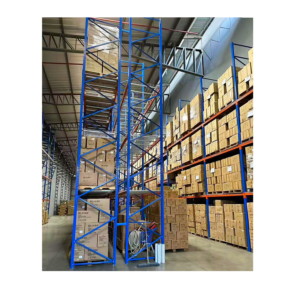 Very Narrow Aisle Storage System Reach Truck Warehouse Solution Space Saving VNA Rack