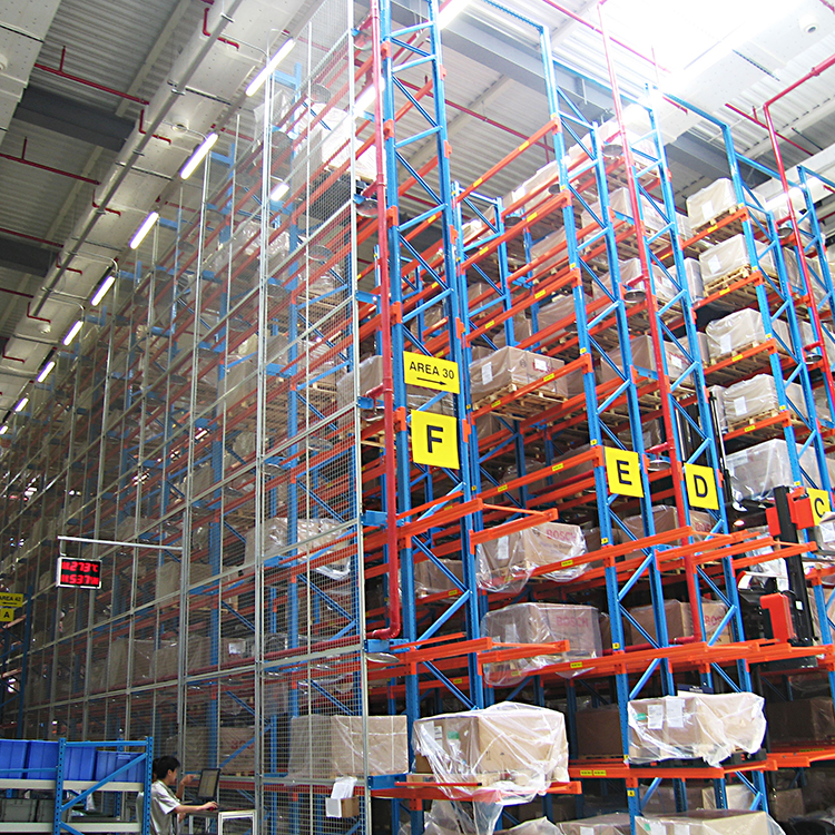 Narrow Aisle Rack High Capacity Utilisation Warehouse Pallet Storage Racks VNA Racking System