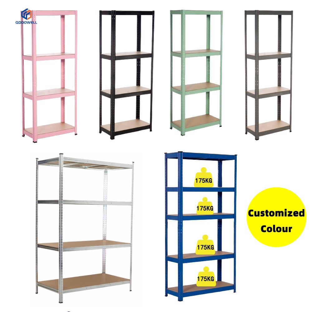 6-Tier Powder Coated Extra Tall Metal Shelving 222x90x40cm 200kg Storage Rack