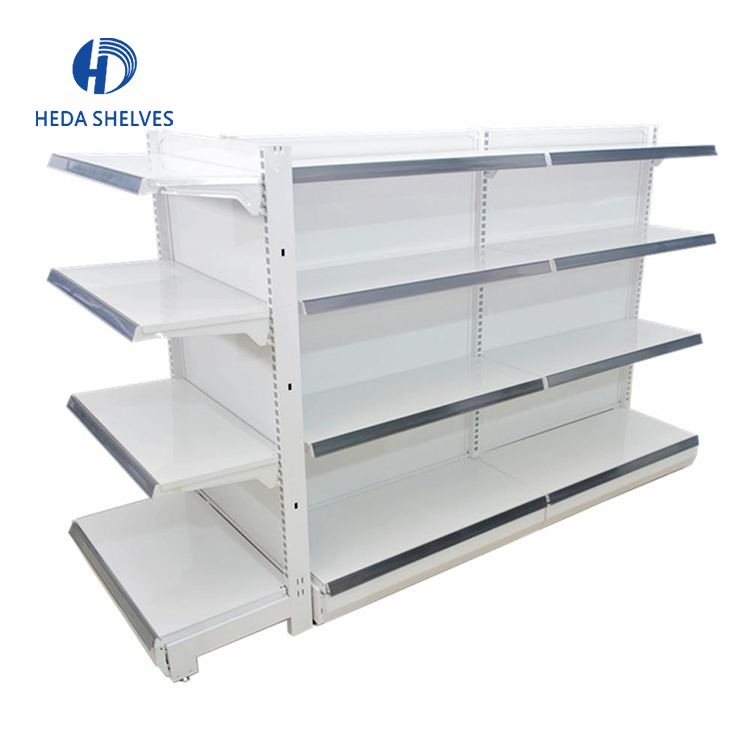Powder Coating Customized Layer Supermarket Shelving Gondola, Shelf Supermarket