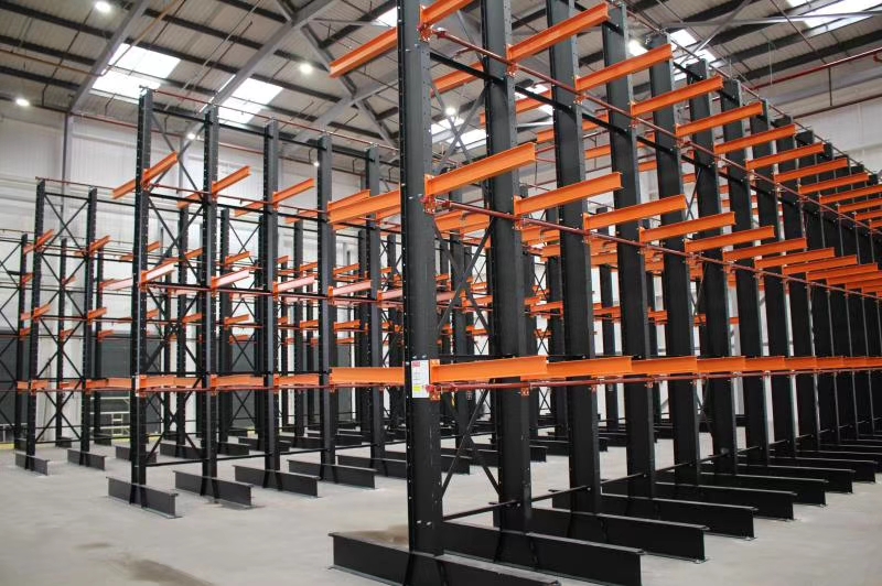 Heavy Duty Steel Cantilever Racking System with Corrosion Protection 3-Layer Design for Long and Narrow Items