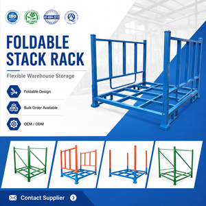 Foldable Stack Rack Heavy Duty Steel Storage Frame