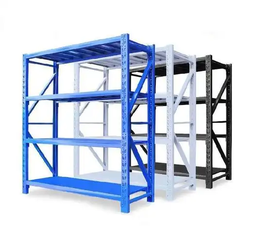 Mracking Light Duty Boltless Garage Storage Shelf Adjustable Metal Steel Racking 4 Tier Warehouse Rack for Sale