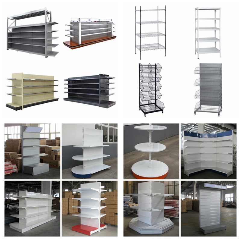 2019 New Design Slatwall Display Shelving/Slatwall Gondola Shelf/Slatwall Gondola Shelving