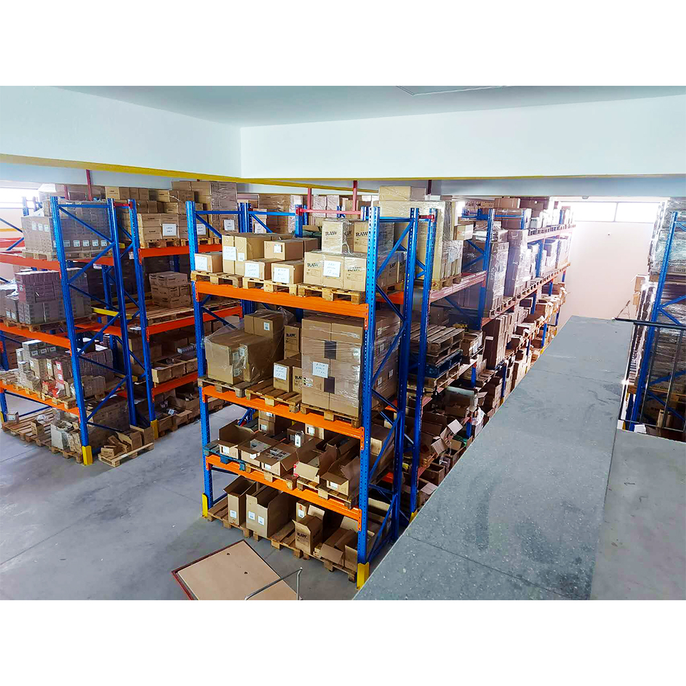 Very Narrow Aisle Storage System Reach Truck Warehouse Solution Space Saving VNA Rack