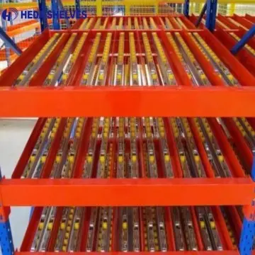 Carton flow dynamic gravity feed shelving