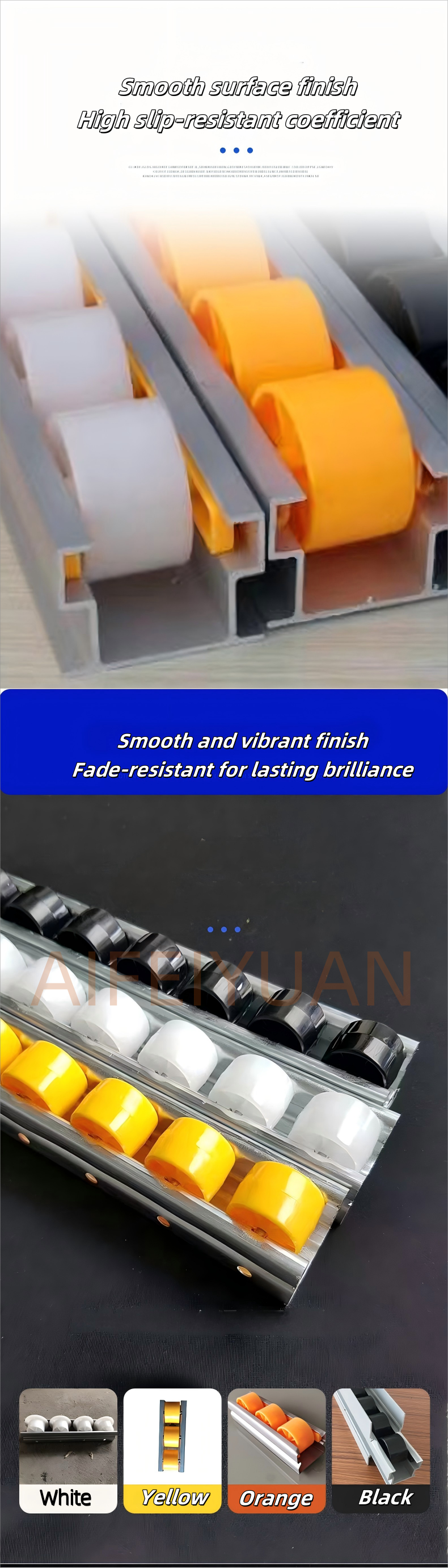 Industrial Conveyor Roller Sliding Track Application View 4