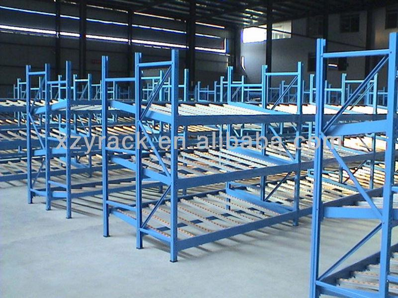 XZY High Quality Steel Carton Flow Rack System Industrial Heavy Duty Gravity Roller Racking 100kg-1000kg Capacity for Warehouse