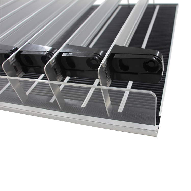 Cabinet Tray Lane Shelf Pusher System Retail Display Divider Spring Loaded Adjustable Pack Product Shelf Pusher System