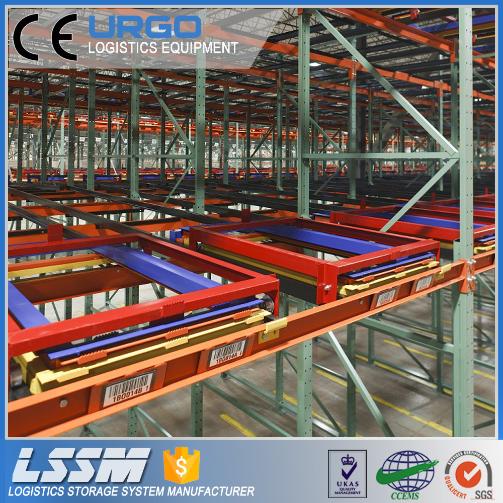 URGO 2023 New Push Back Racking Heavy Duty Pallet Rack for Intensive Storage Rack System