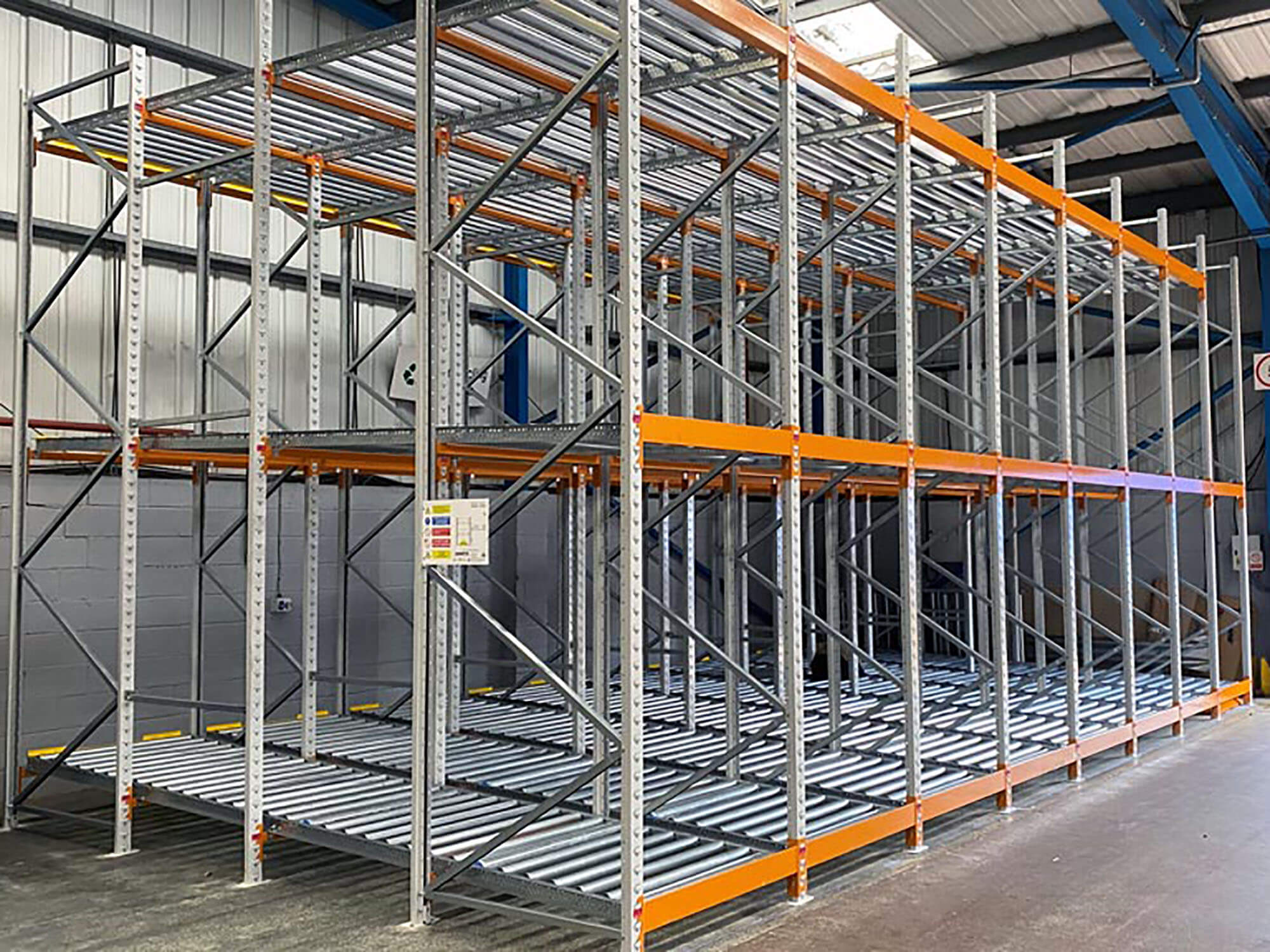 Mracking Warehouse Storage Steel Gravity Flow Rack Heavy Duty Live Pallet Racking System 1000kg/layer