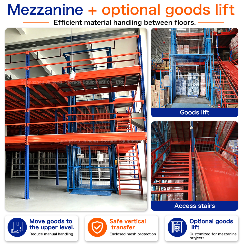 Multi Tier Warehouse Mezzanine Rack Heavy Duty Steel Storage Platform Industrial Shelving Space Saving Customized System