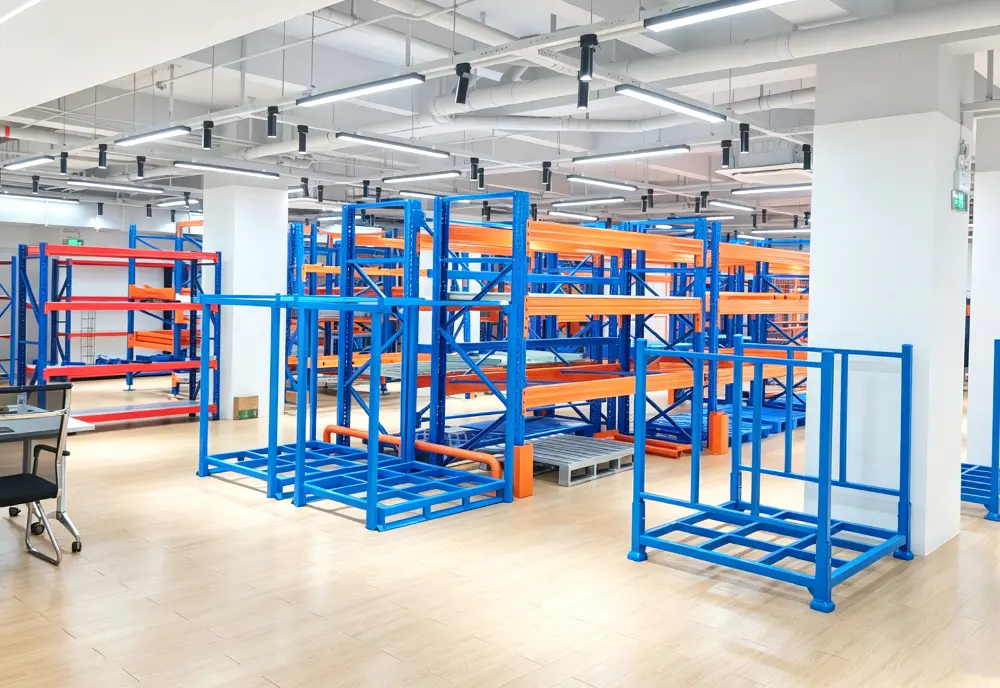 Industrial shelving production line