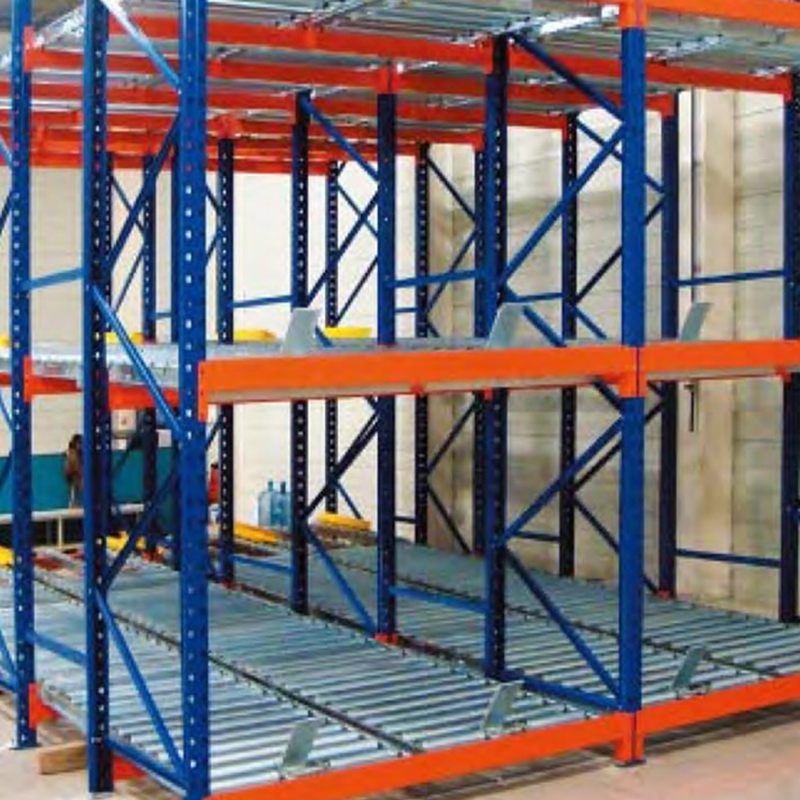 Gravity Pallet Rack Carbon Steel Powder Coated