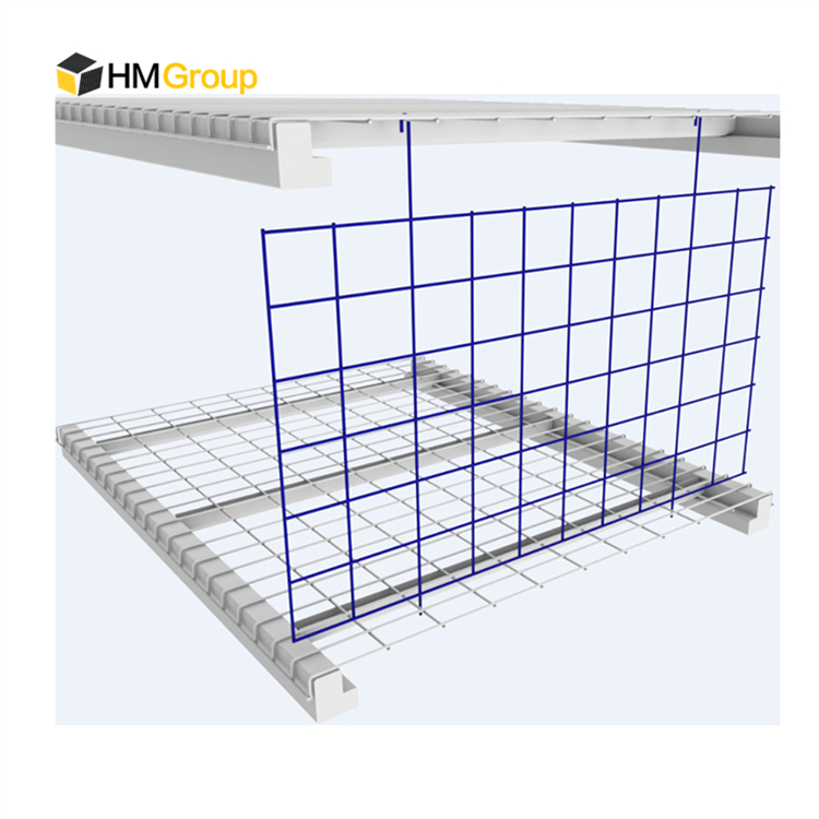Galvanized Steel Pallet Rack Hanging Metal Wire Mesh Shelf Dividers