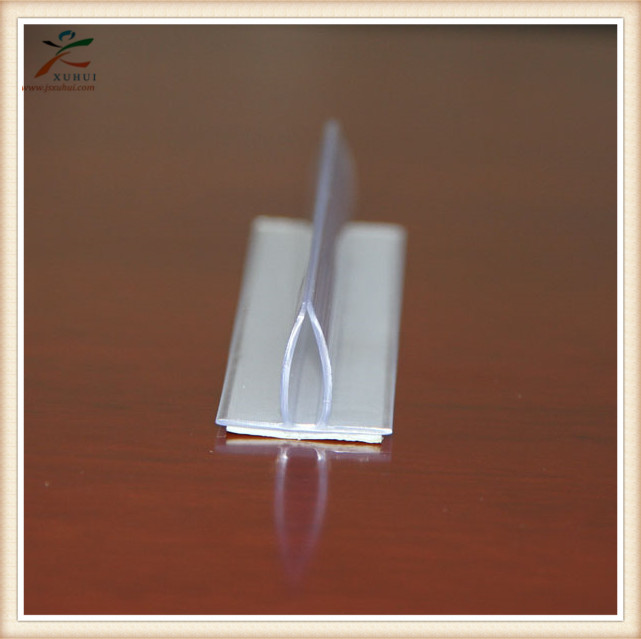 Transparent T-Shape PVC Acrylic Pusher Retail Racks Magnetic Shelf Divider For Supermarket Convenience Stores Injection Molded