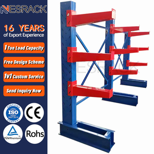 Heavy Duty Steel Metal Storage Shelf Single Size Adjustable Cantilever Rack