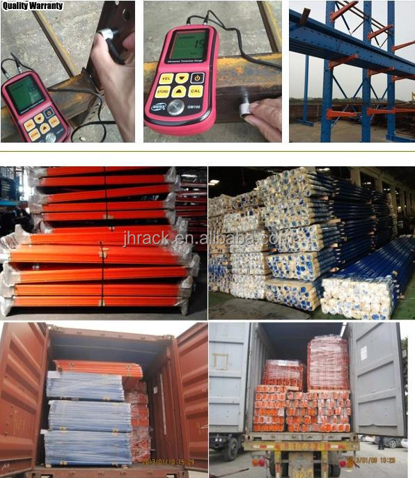 4 Tier Industrial Shelf Heavy Duty Metal Galvanized Steel Very Narrow Aisle Pallet Racking For Warehouse Storage